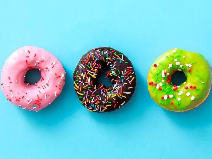 Donuts consist of high glycemic food refined